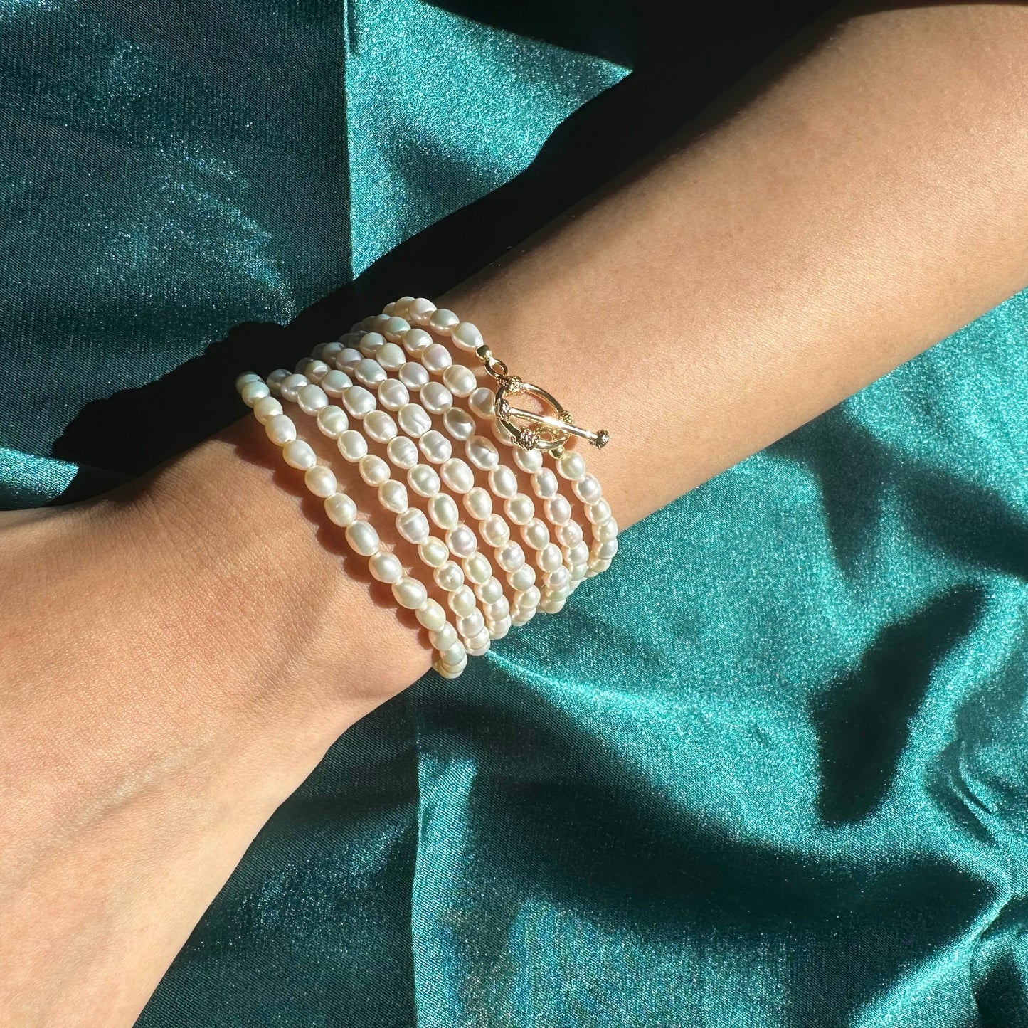 Pearl Long Strand Necklace Versatile Chocker Necklace Freshwater Pearl Necklace Fully Beaded Necklace OT Clasp