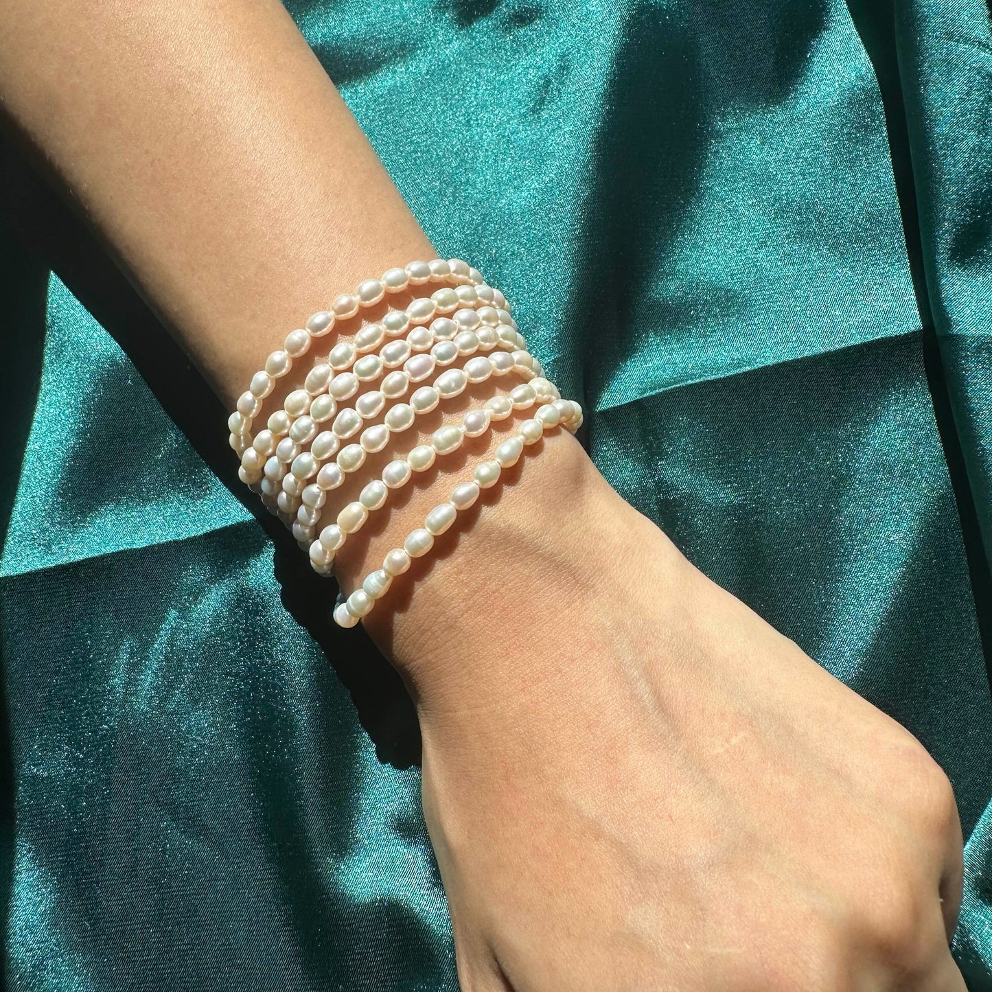Pearl Long Strand Necklace Versatile Chocker Necklace Freshwater Pearl Necklace Fully Beaded Necklace OT Clasp