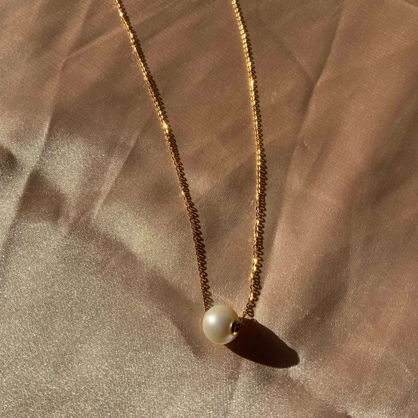 Drift Akoya Pearl Sterling Silver Necklace