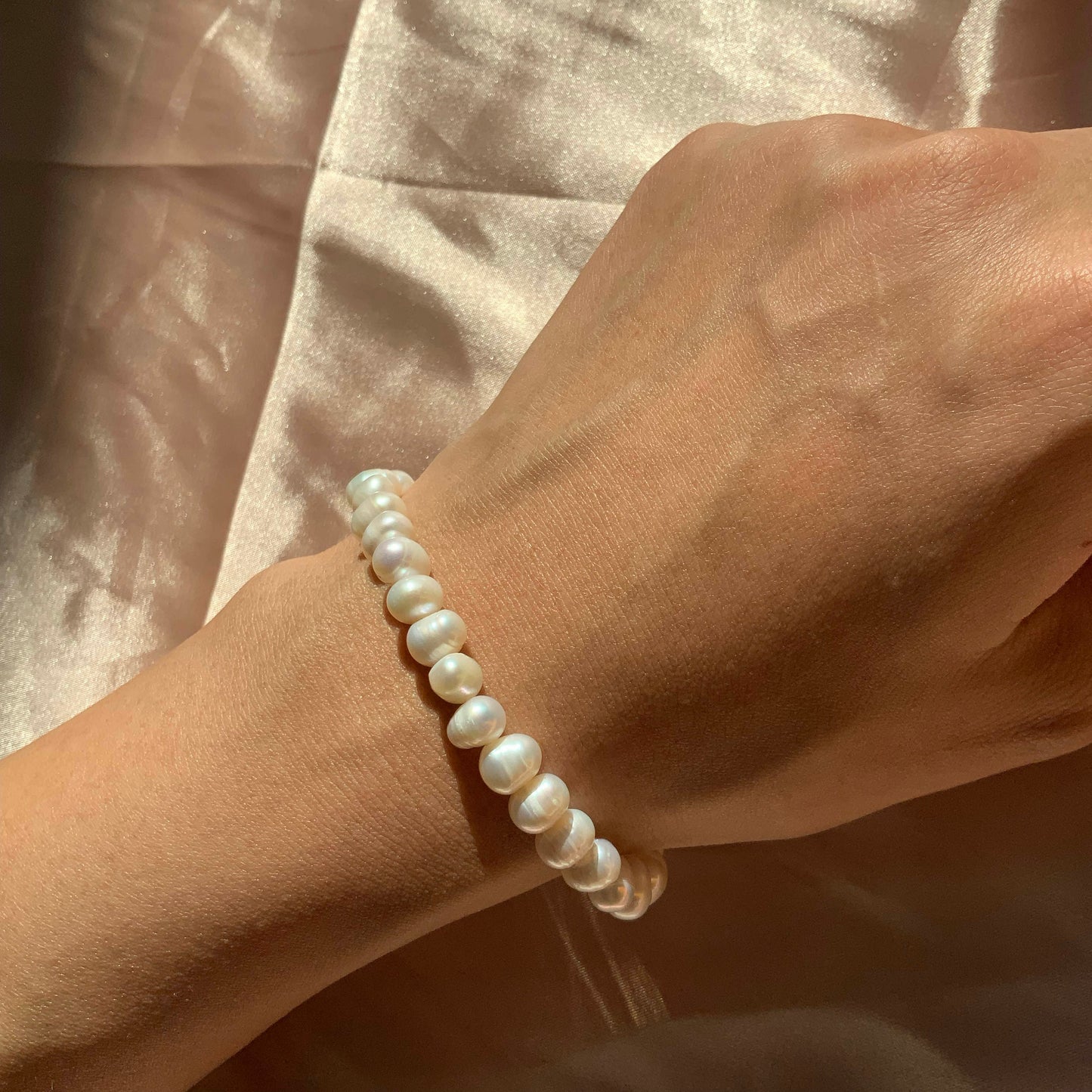 Butterfly Fully Beaded Pearl Bracelet