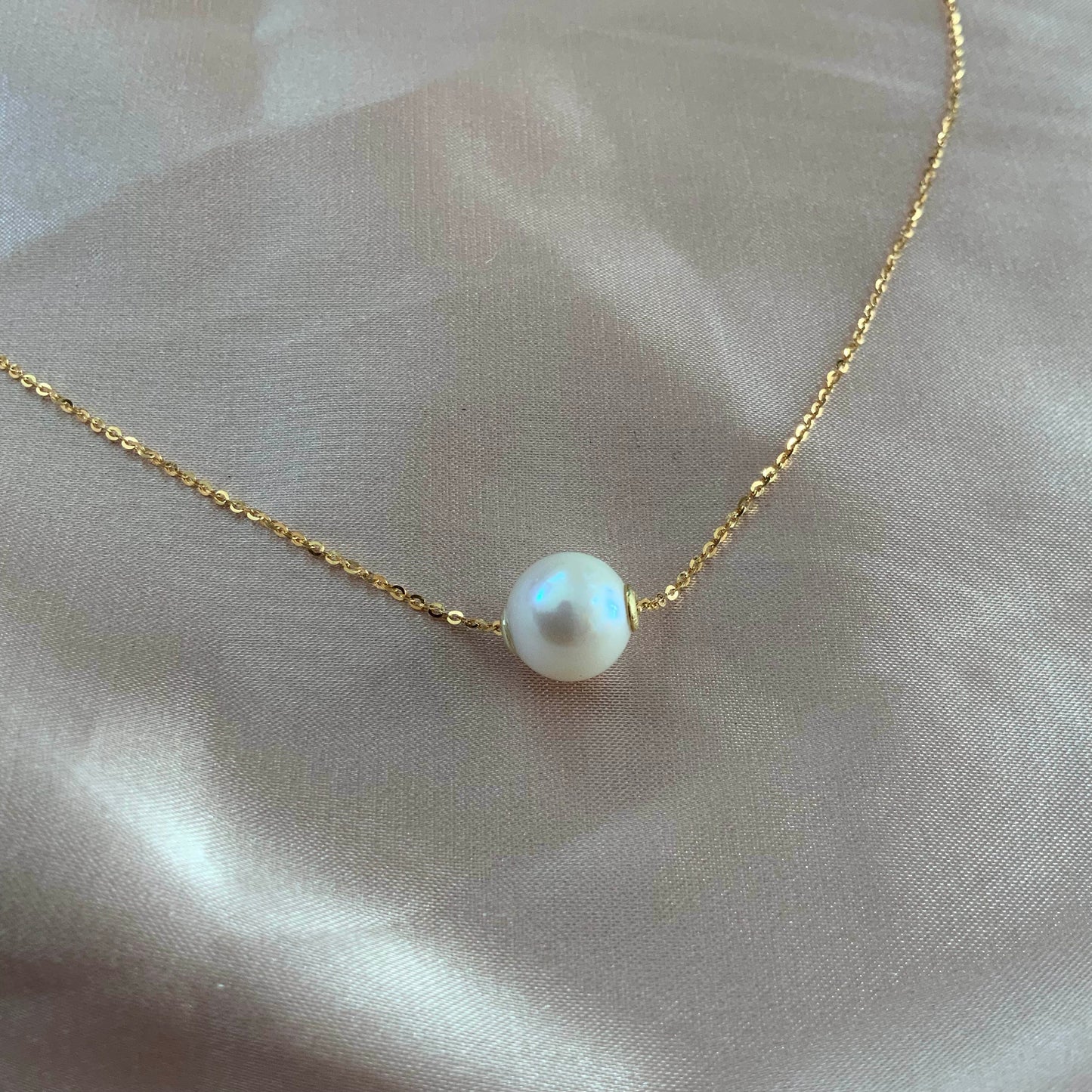 Drift Akoya Pearl Sterling Silver Necklace