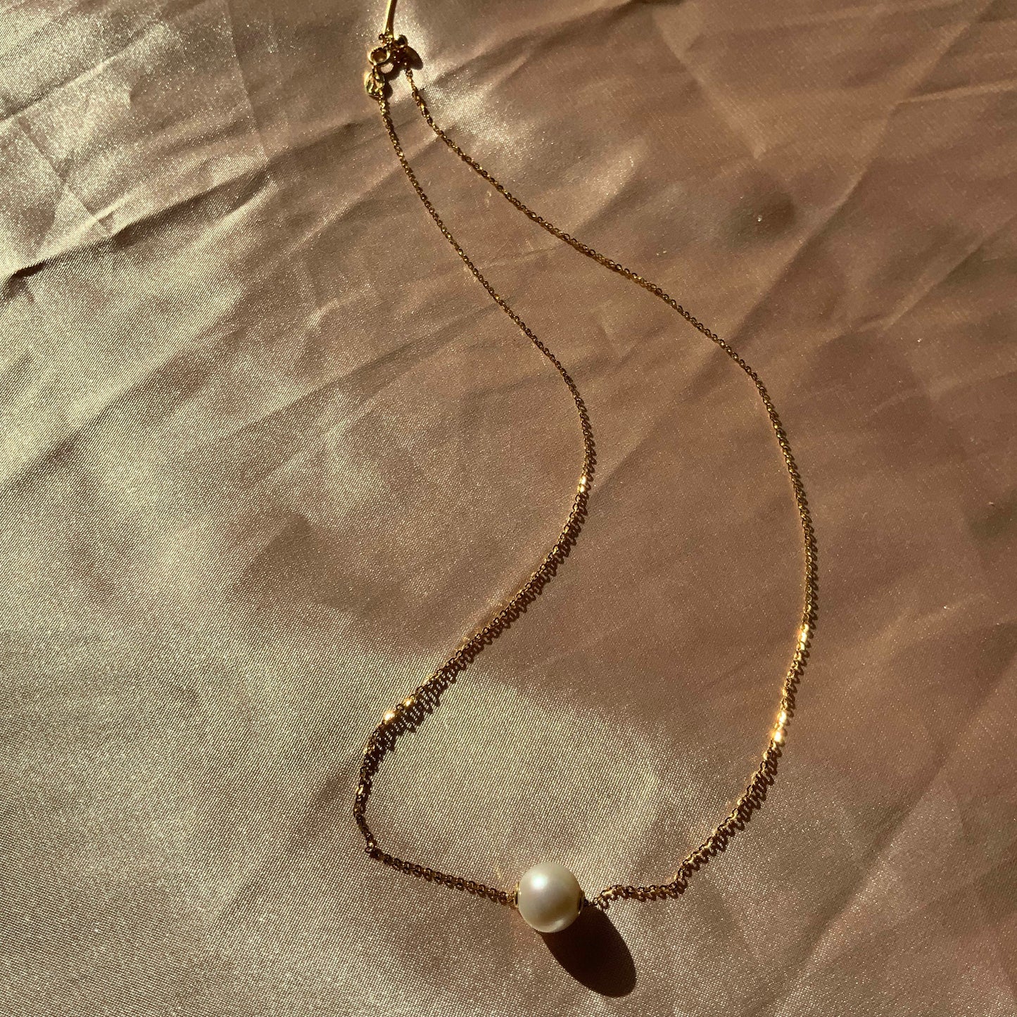 Drift Akoya Pearl Sterling Silver Necklace