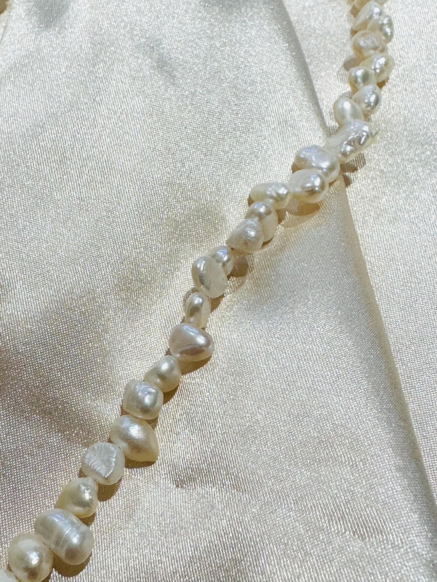 Seahorse 18K Gold Fill Freshwater Irregular Pearls Necklace Gift For her