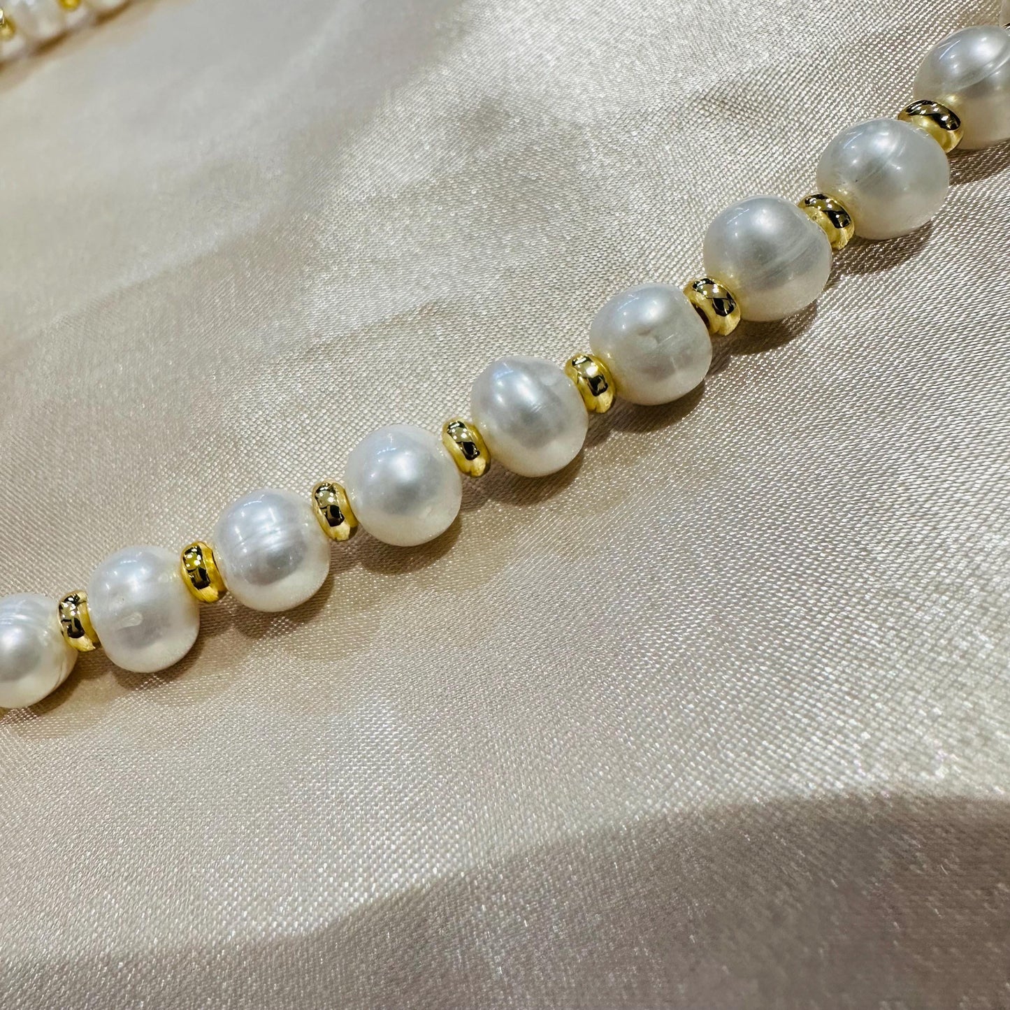 Nature Freshwater Pearl Necklace With Roman Coin Pendant Gift for her