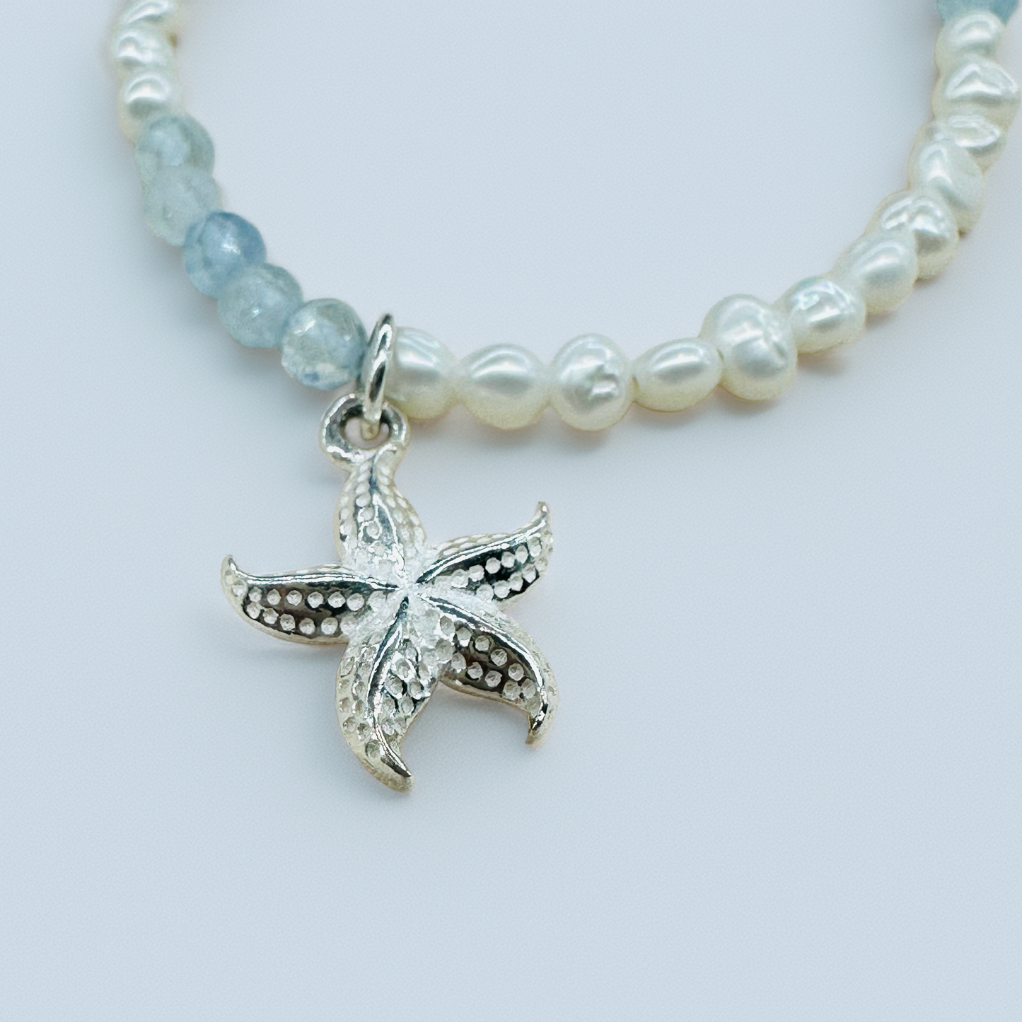 Aquamarine Starfish Necklace