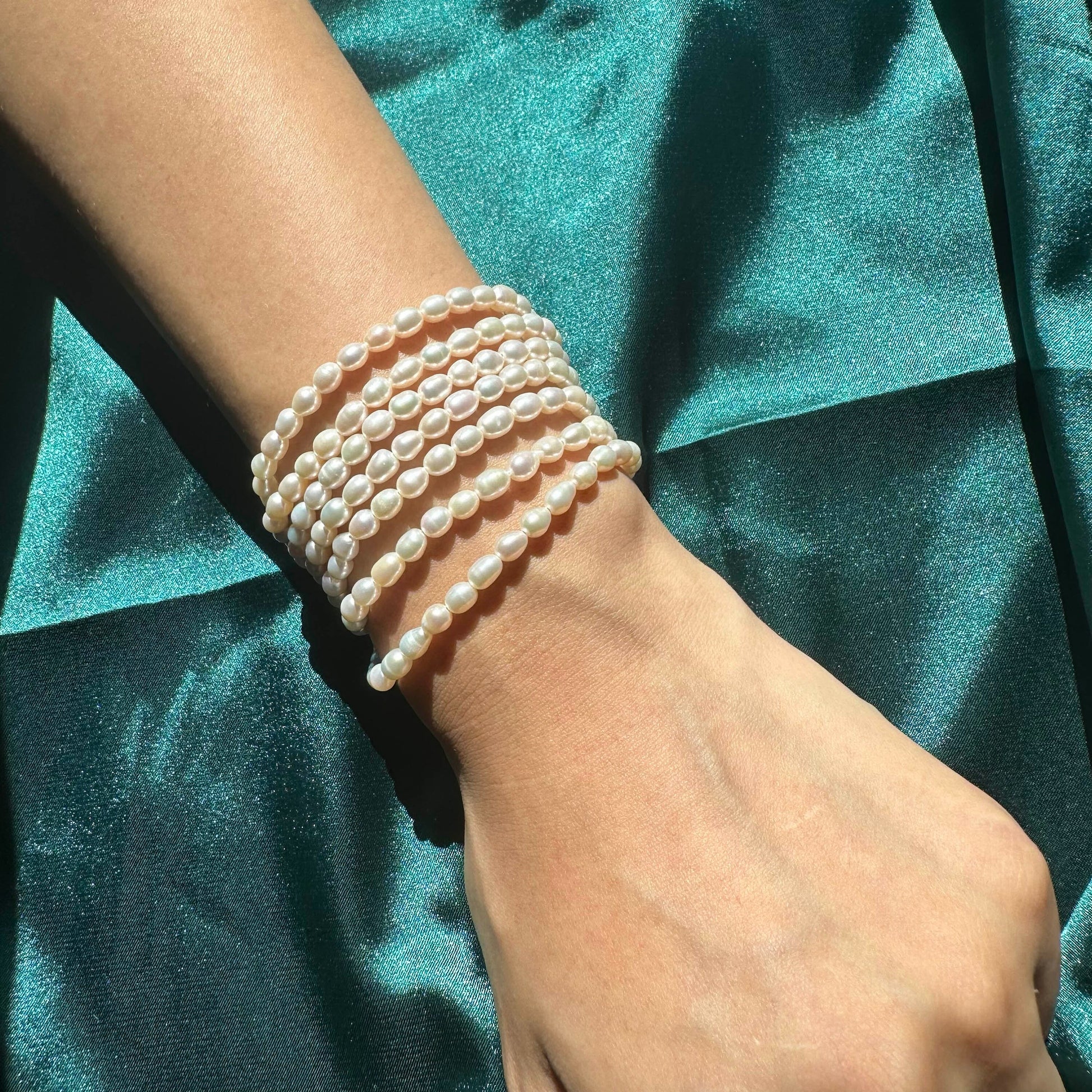 Pearl Long Strand Necklace Versatile Chocker Necklace Freshwater Pearl Necklace Fully Beaded Necklace OT Clasp
