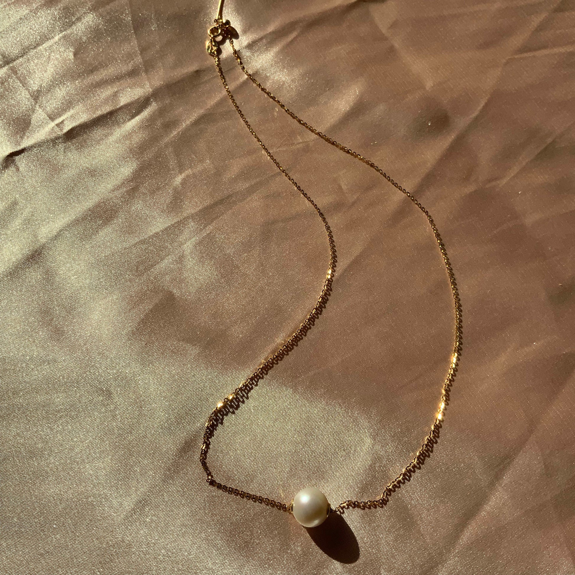 Drift Akoya Pearl Sterling Silver Necklace