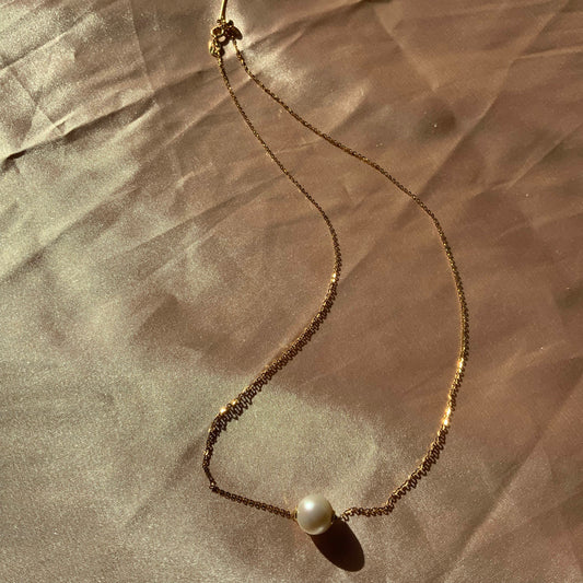 Drift Akoya Pearl Sterling Silver Necklace